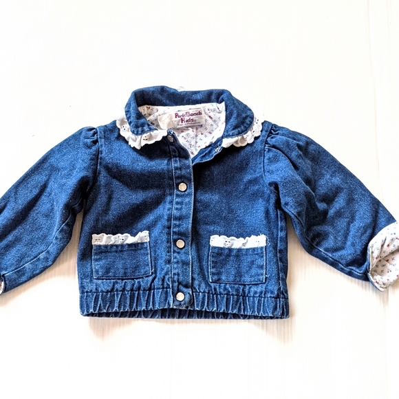 Vintage Jackets & Coats Vintage 7s 80s Baby Girl Denim Jacket